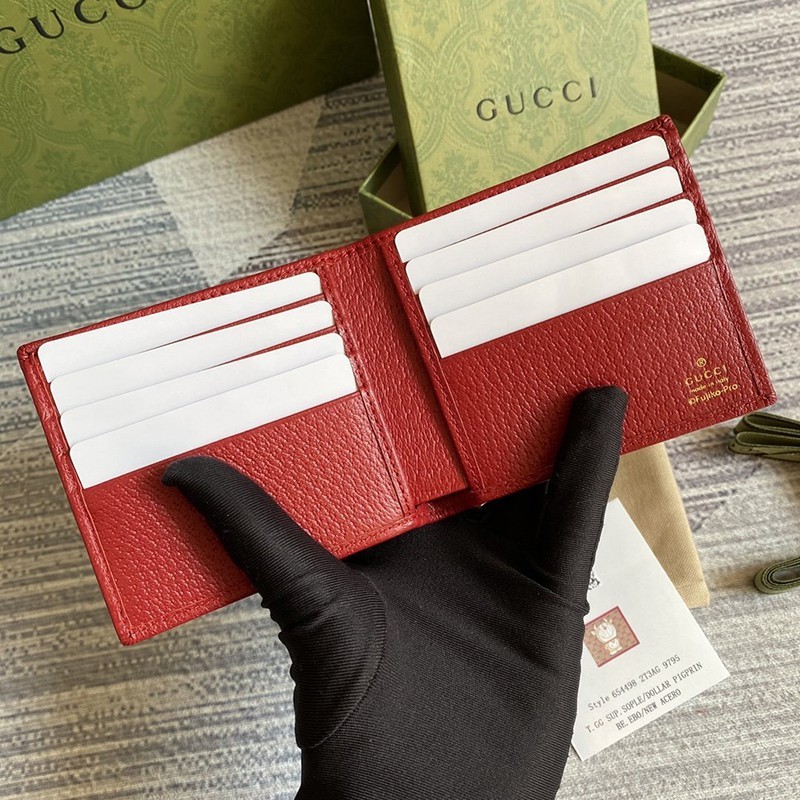大人気コラボ商品 グッチ ドラえもん コピー 二つ折り財布 牛柄 6544982T3AG 9795最高級